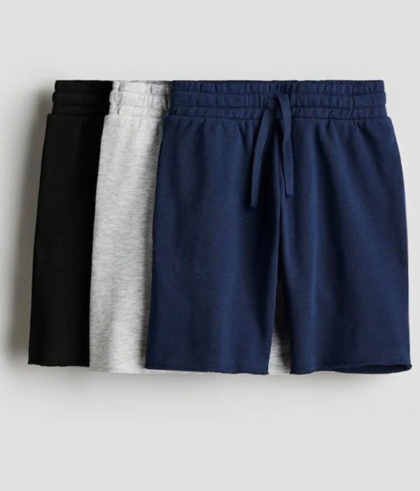 Producto - HyM. Set de shorts algodón lisos