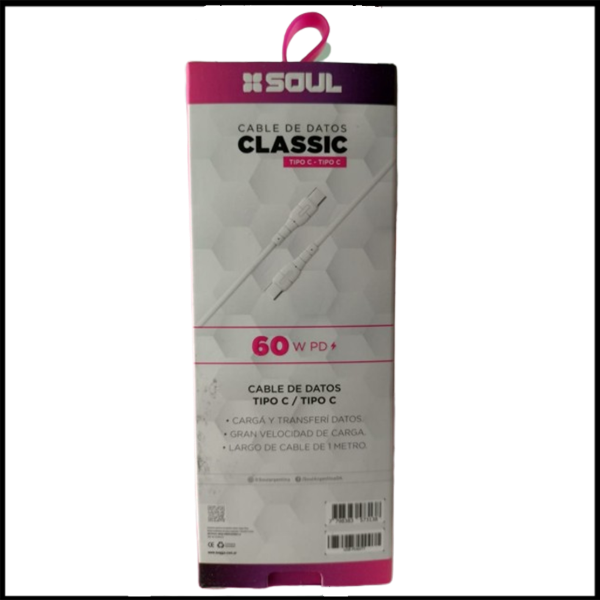 Producto - Cable Ficha tipo C a tipo C de 1M