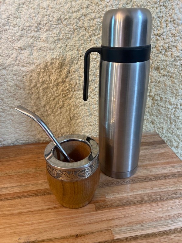 Producto - IMPERIAL ALGARROBO PULIDO GRABADO BOMBILLA TERMO