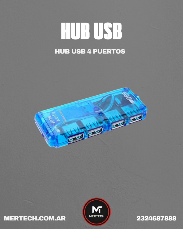 Producto - HUB USB 4 PUERTOS NETMAK