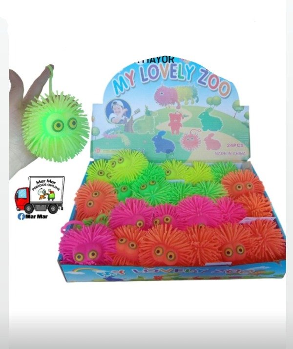 Producto - Pelota de goma con ojos (mayor)