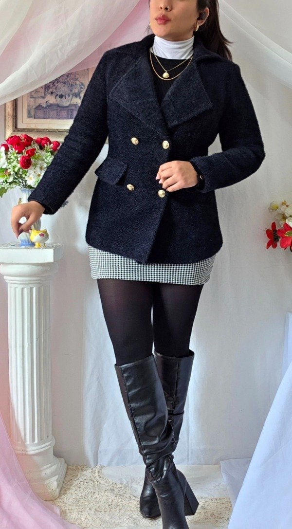 Producto - Tapado/ Blazer Dana Oscuro! IMPORTADO NUEVO - 2