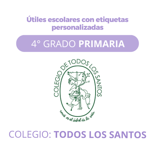 Producto - Caja Escolar - Colegio Todos los Santos- 4to GRADO PRIMARIA