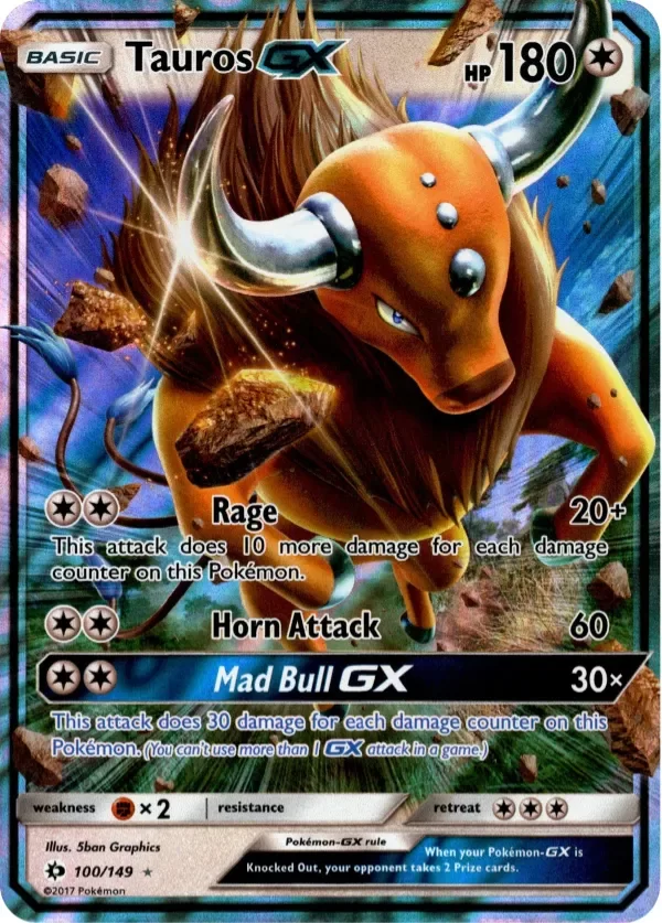 Producto - Tauros GX - 100/149 - Sun and Moon - Holo