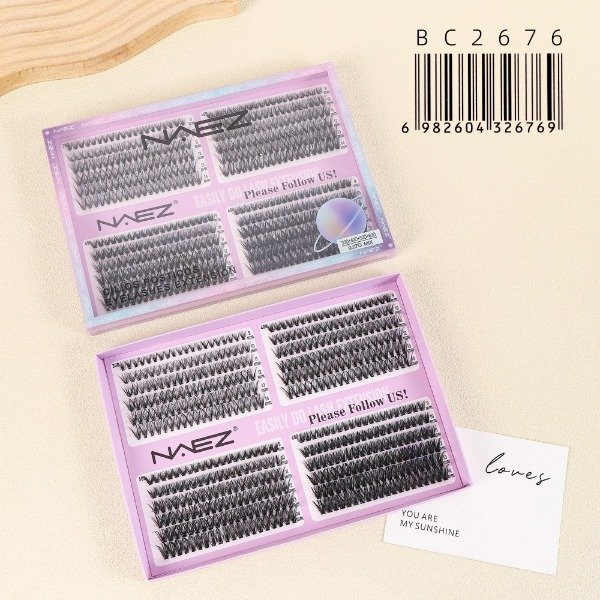 Producto - Extensiones de Pestañas en Racimo 30D, 40D, 50D y 60D NAEZ BC2676