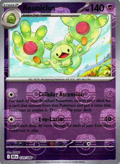 Producto - Reuniclus (Master Ball Pattern) - 039/086 - Black Bolt - Holo