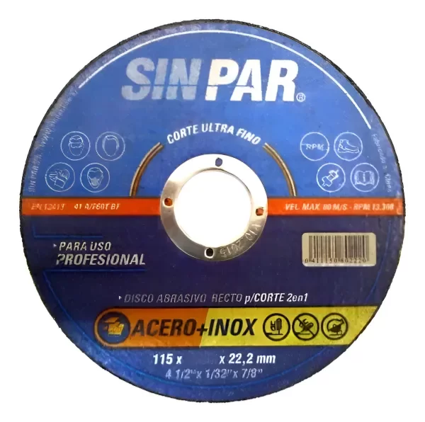 Producto - Disco De Corte 4 1/2 115 X 0,8 SIN PAR