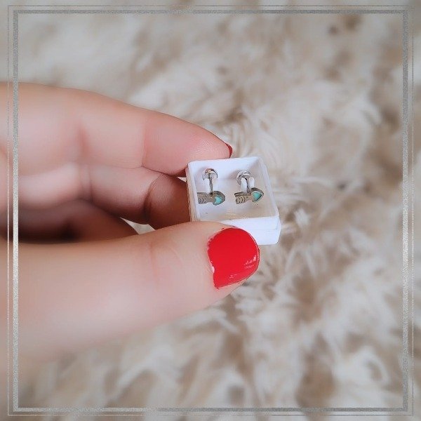 Producto - Aros abridores esmaltados flecha verde