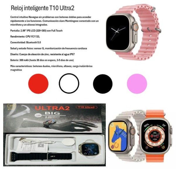 Producto - Reloj Smart Watch Ultra 2 (carga inalámbrica)