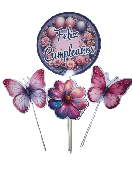 Producto - Set Toppers Mariposas x 1