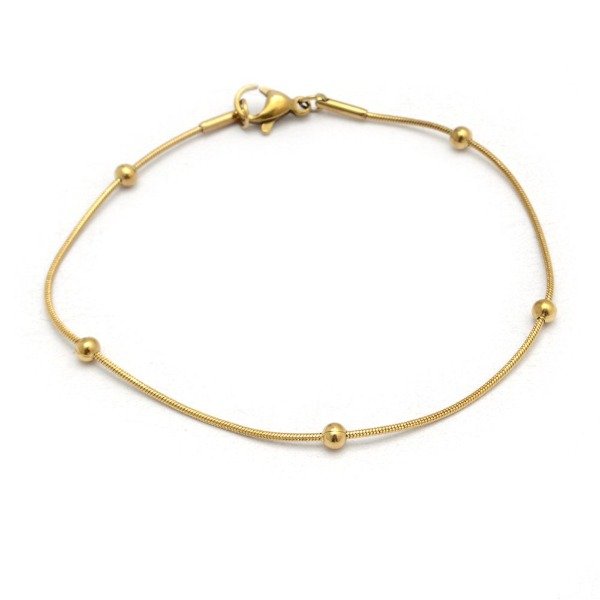 Producto - PULSERA COLA DE RATÓN C/BOLITAS