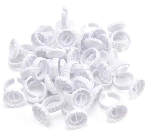 Producto - Anillos abanicos blanco x100