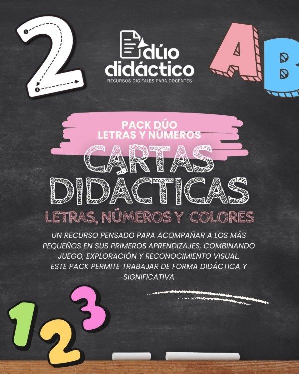 Producto - PACK DÚO CARTAS DIDÁCTICAS