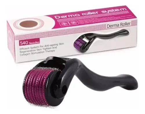Producto - OJ90  DERMA ROLLER SYSTEM FACIAL 540 AGUJAS DE TITANIO