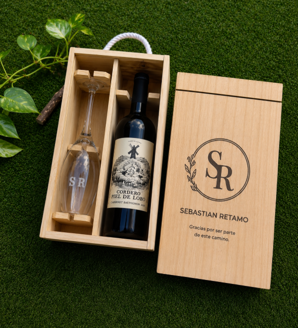 Producto - Box Copa + Vino