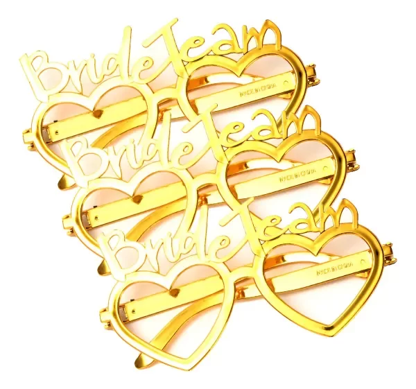 Producto - Anteojo Corazon Bride Team Dorado