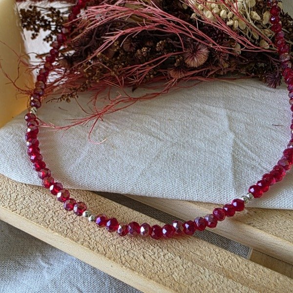 Producto - Cadena Plata925 cristales bordo y plateados