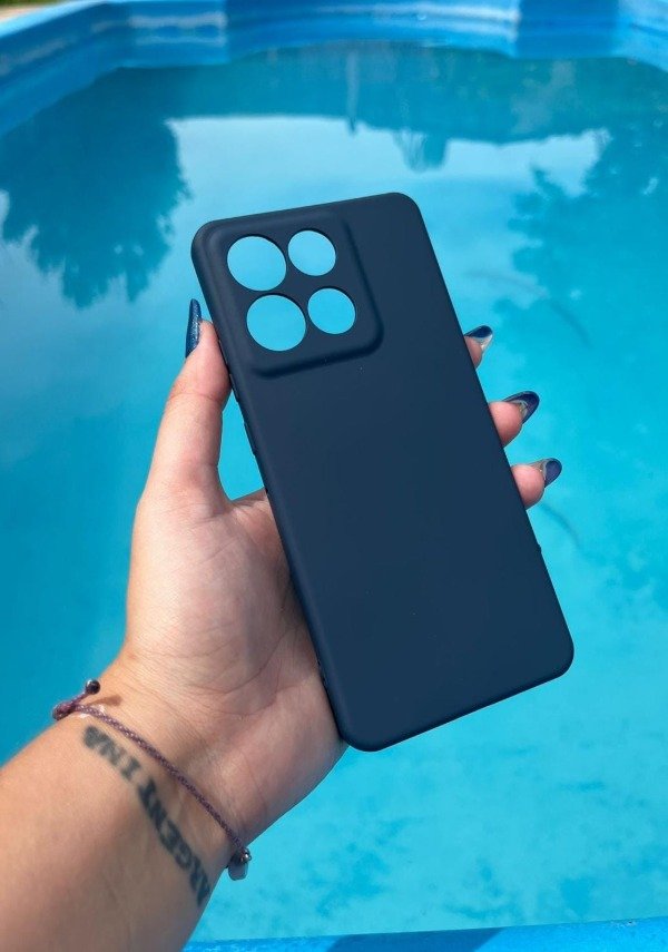 Producto - G86 silicona con felpa azul