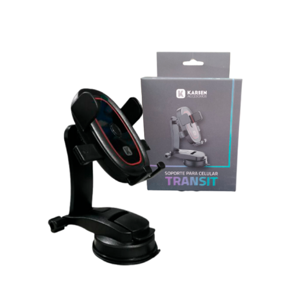 Producto - Soporte Transit con Ventosa para Vidrio Negro karsen