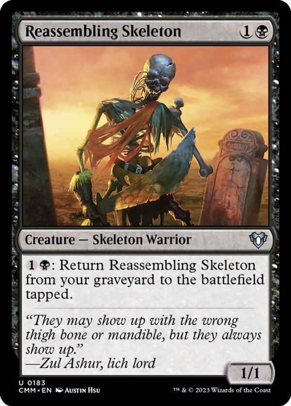 Producto - Reassembling Skeleton #183  Commander Masters