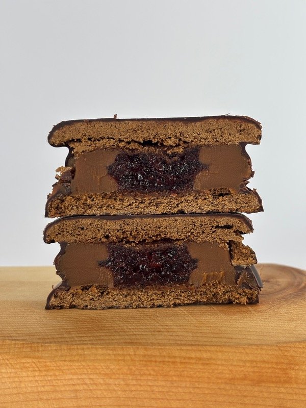 Producto - ALFAJOR CON CORAZON DE ARANDANOS