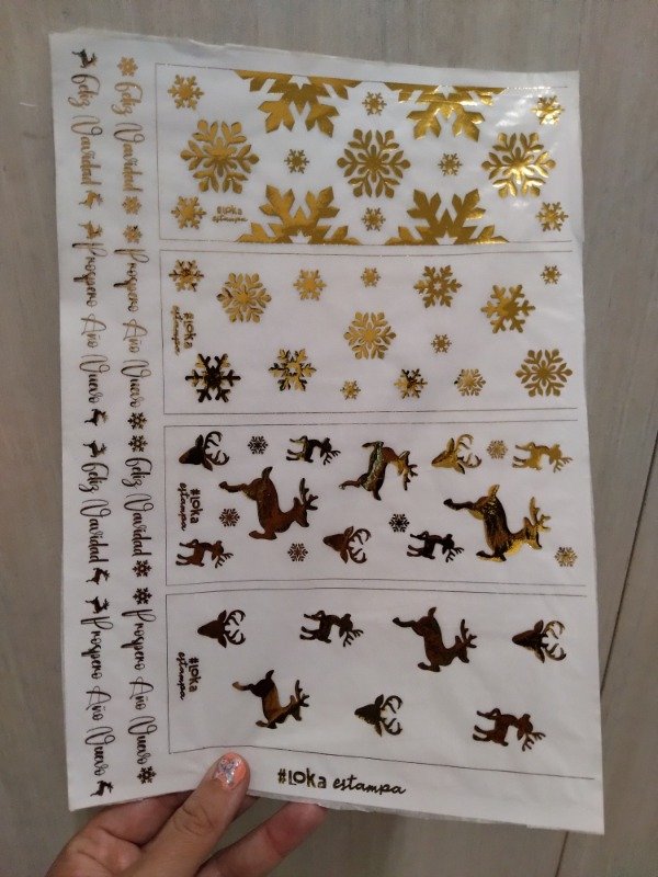 Producto - Estampa SHINE Seda (Velas) A4 Navidad #82