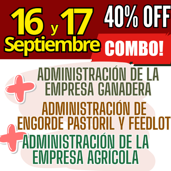 Producto - COMBO 3 CURSOS: Admin Ganadera + Engorde Pastoril y Feedlot + Admin Agrícola - 0
