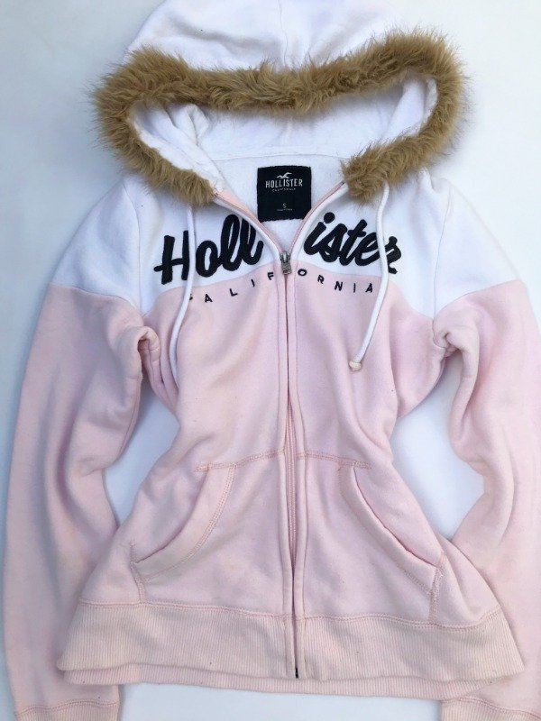 Producto - Fur zip up HOLLISTER pink - 1