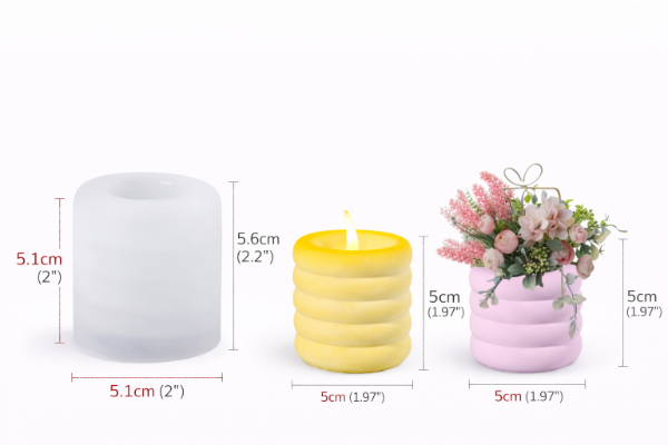 Producto - Vaso, maceta, recipiente 21K5 Molde de silicona