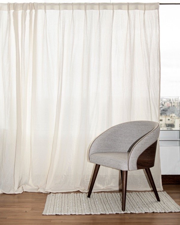 Producto - Cortina de ambiente Dina Gerade x paño natural