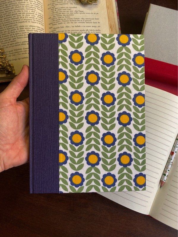 Producto - Flores azules - liso o rayado