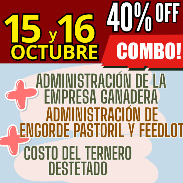 Producto - COMBO 3 CURSOS:Gestión Ganadera + Costo del Ternero + Engorde Pastoril y Feedlot - 0