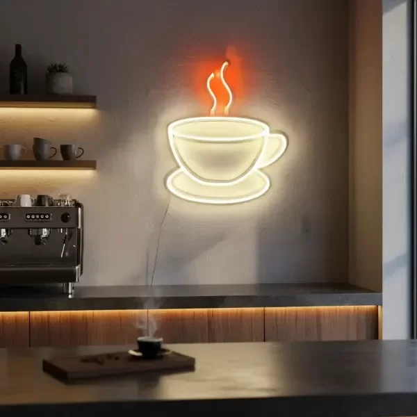 Producto - Cartel Taza de Cafe Led Neon