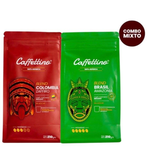 Producto - CAFFETTINO CAFE COMBO MIXTO EN GRANOS O MOLIDO