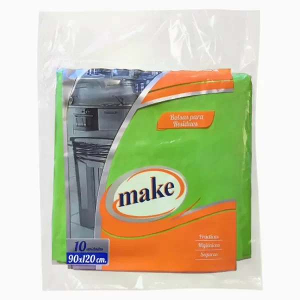 Producto - Bolsa Verde Residuo Make 90x120 x10u