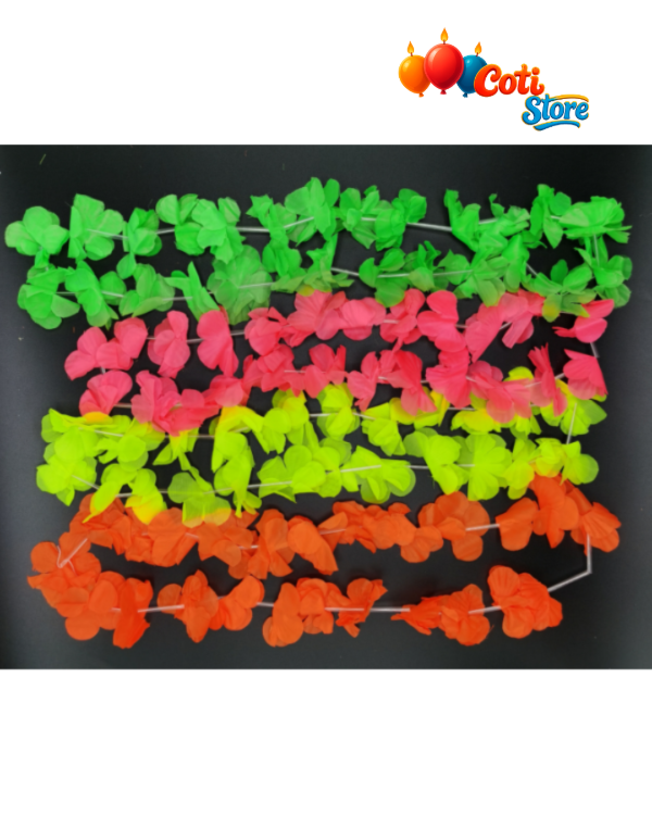 Producto - Collar Hawaiano Tela Color liso x 12U