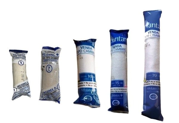Producto - Venda Orillada tipo Cambric - Pack 10 Unidades