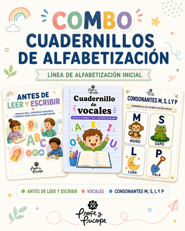 Producto - Combo Cuadernillos de Alfabetización Inicial