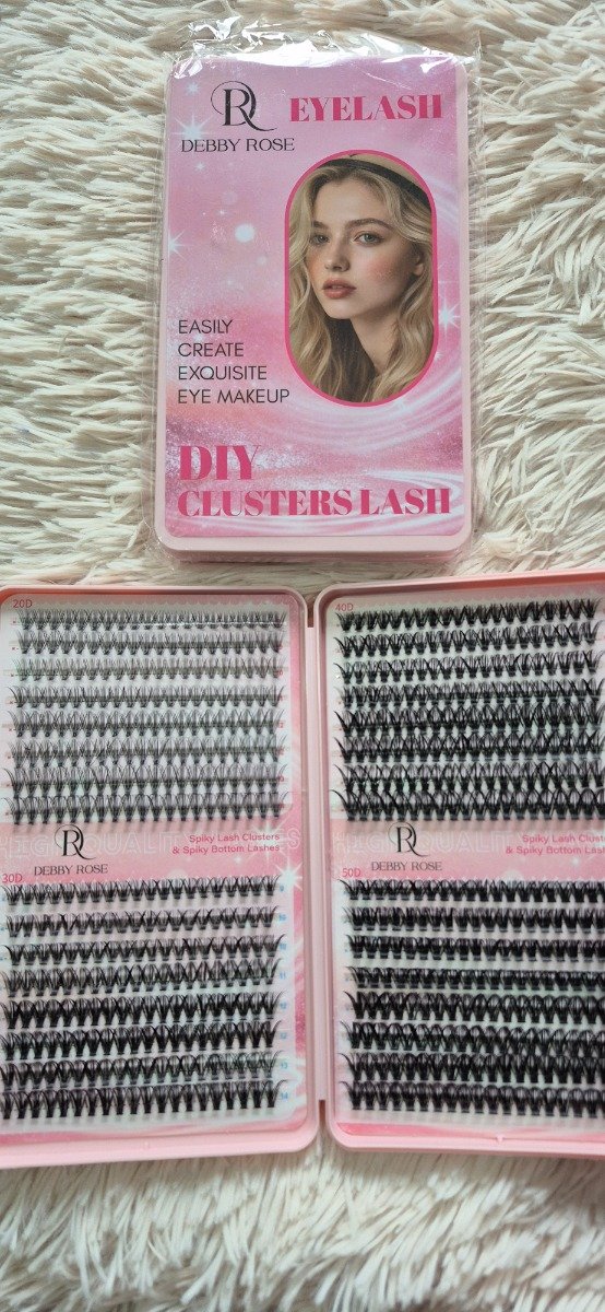 Producto - Pestañas puntoxpunto   Debby Rose DIY CLUSTERS