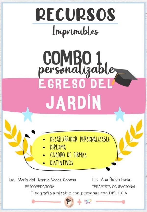 Producto - EGRESO DEL JARDÍN - COMBO 1