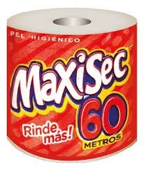Producto - MAXISEC PAPEL HIGIENICO NATURAL X1X60 M