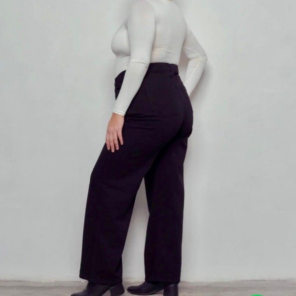 Producto - Jean wide leg rigido negro 6829 - 2
