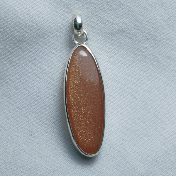 Producto - Dije Plata 925 con Piedra del Sol Alargada (sin cadena) - 6