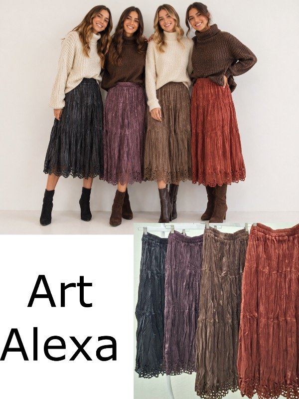 Producto - Alexa falda terciopelo 3/4