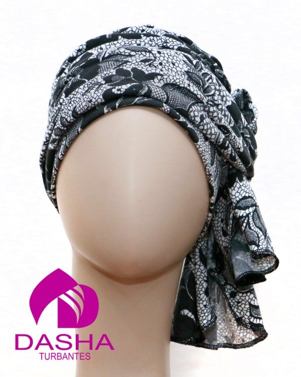 Producto - Turbante Oahu Encaje Negro
