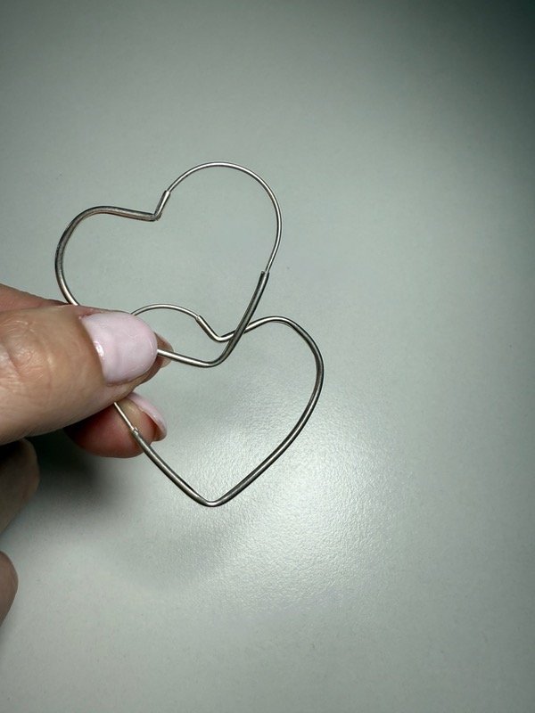 Producto - Argollas en forma de corazón - 0