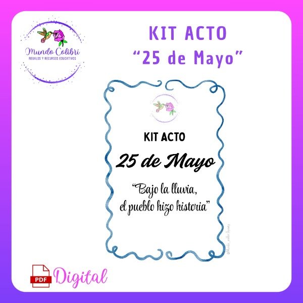 Producto - KIT ACTO "25 de Mayo"