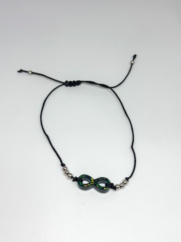 Producto - Pulsera de hilo dije infinito negro
