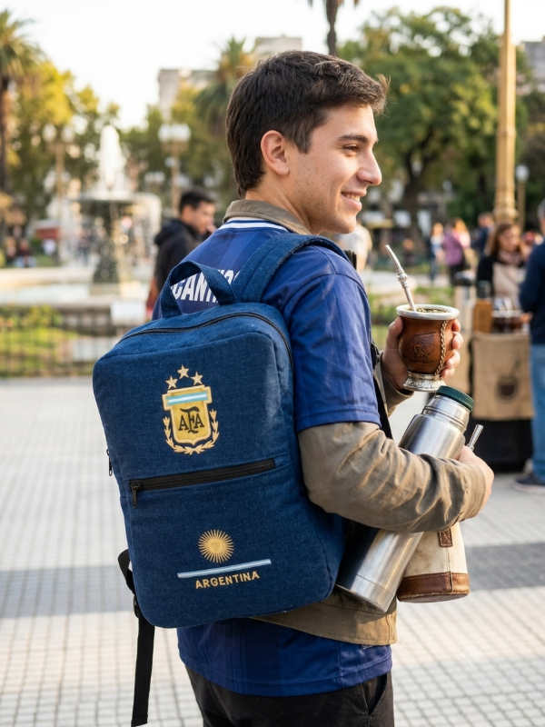 Producto - Mochila matero jeans reciclado - 1
