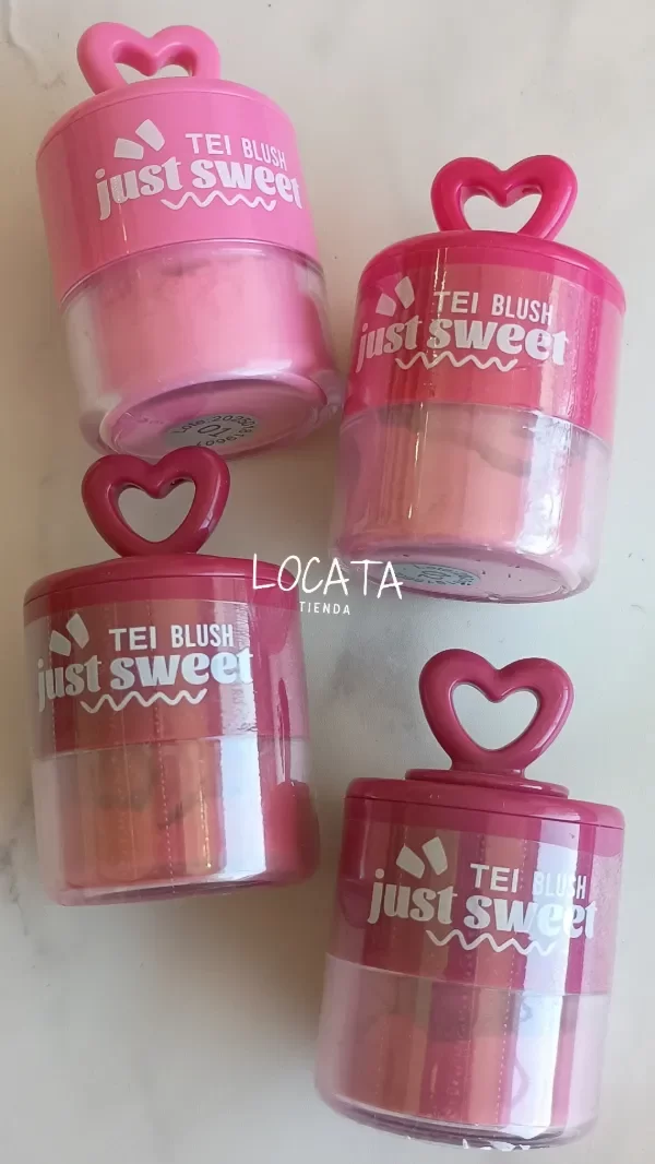 Producto - RUBOR EN POLVO CON ESPONJITA APLICADORA TEI - 0